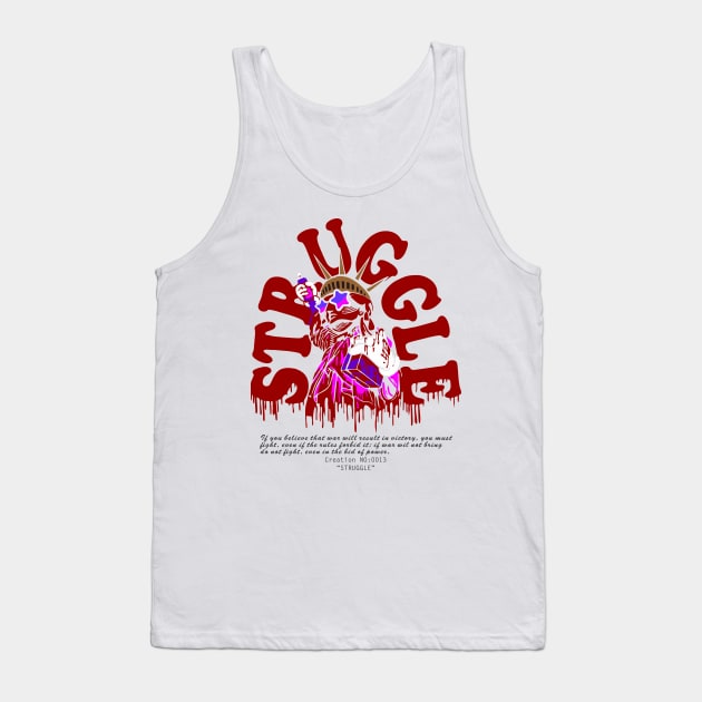 Struggle Statue Tank Top by bougaa.boug.9